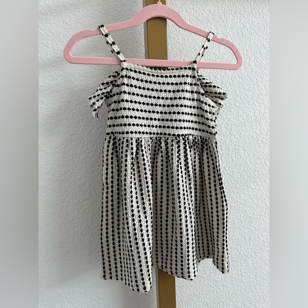Striped Ruffle Kids Dress - Picture 2 of 2